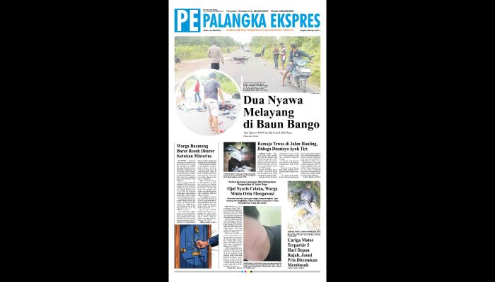 Palangka Ekspres Koran, Edisi Senin 14 Juli 2025