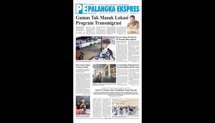 Palangka Ekspres Koran, Edisi Rabu 06 Agustus 2025
