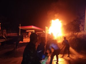 SPBU Berkobar, Satu Orang Terluka