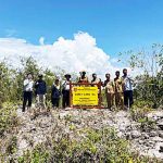Amankan Aset Lokasi Rencana Bandara Baru, Dishub Kobar Pasang Plang Kepemilikan Tanah 