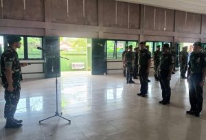 Dandim 1011/klk Pimpin Korps Raport Penerimaan Personel Baru
