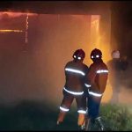 Disambar Petir, Gudang Lantai 3 Hangus Terbakar