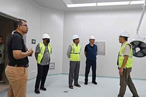 Katma Tinjau Progres Pembangunan Lanjutan RSUD Kelas B Hanau