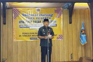 PWI Kobar Gelar Workshop Dasar Jurnalistik, Pj. Bupati : Kemampuan Menulis Berita Penting di Tengah Arus Informasi 