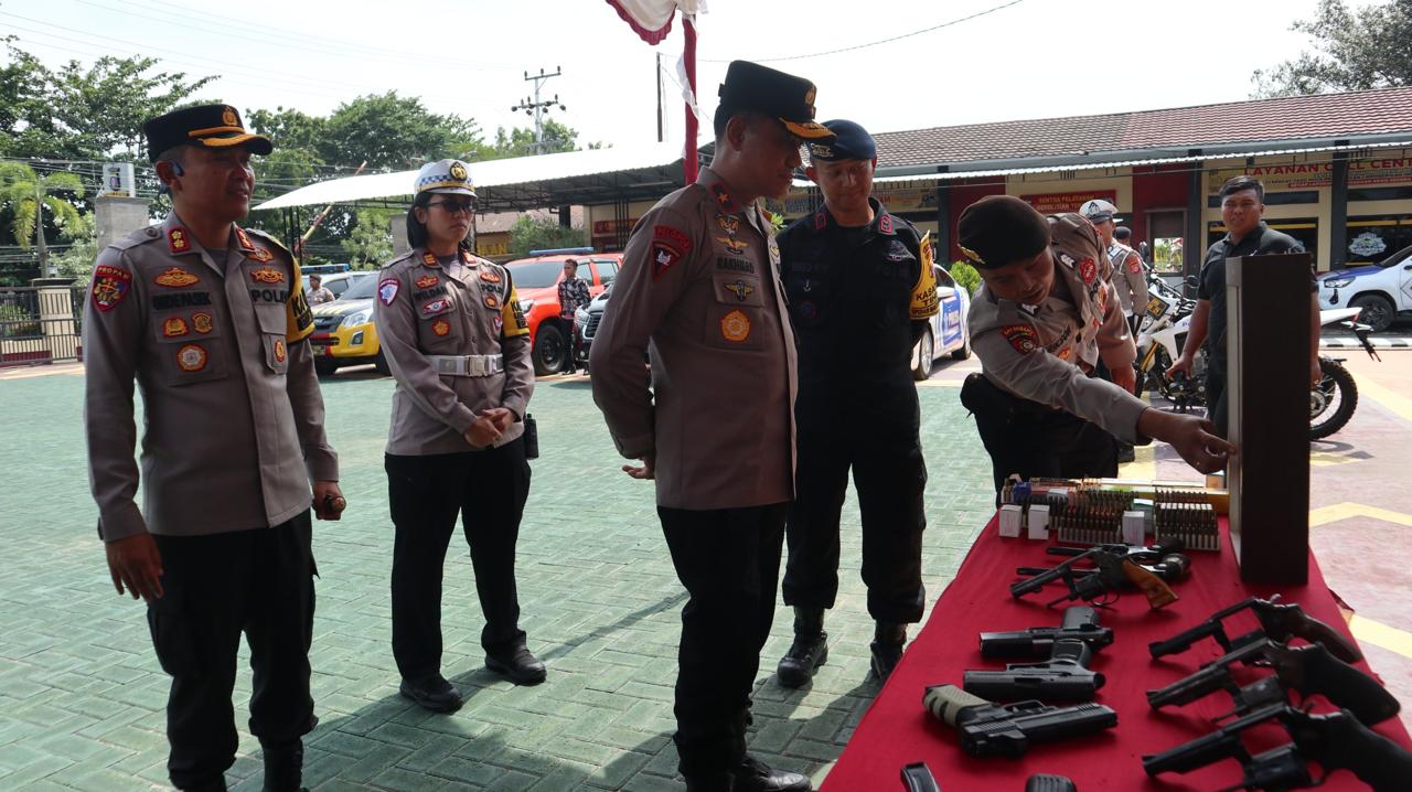 Wakapolda Kalteng Cek Kesiapan Sapras di Polres