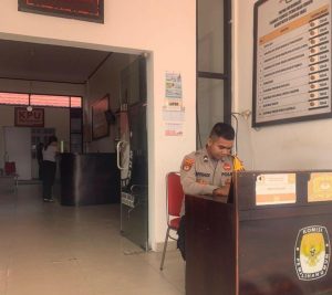 Pasca Pilkada, Kantor KPU Gumas Dijaga Pihak Keamanan
