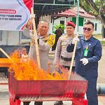 Barbuk Narkotika dan Pidum Dimusnahkan
