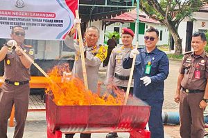 Barbuk Narkotika dan Pidum Dimusnahkan