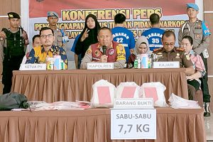 Bravo Pak Polisi, 7,7 Kg Sabu Gagal Beredar
