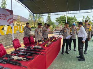 Cegah Pelanggaran, Senpi Anggota Polres Kapuas Diperiksa