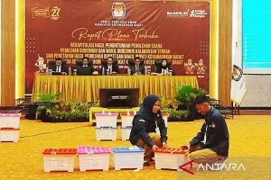 KPU Kobar Gelar Rapat Pleno Hasil Rekapitulasi Suara