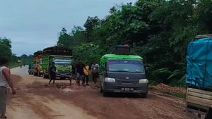 Jalan Trans Kalimantan Rusak Parah