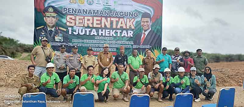 PT FLTI Dukung Program Tanam Jagung Serentak
