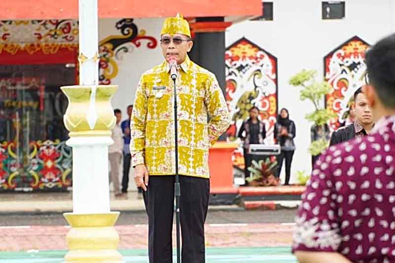 Pj Bupati Pimpin Apel Gabungan Awal Tahun