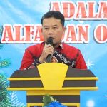 Pj Bupati Sukamara, Rendy Lesmana saat memberikan sambutan
