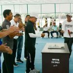 Pj Bupati Sukamara Resmikan Lapangan Tenis Indoor