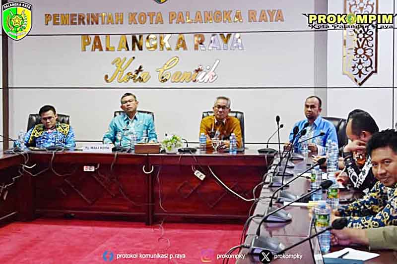 Pj Walikota Ikuti Rakor secara Daring