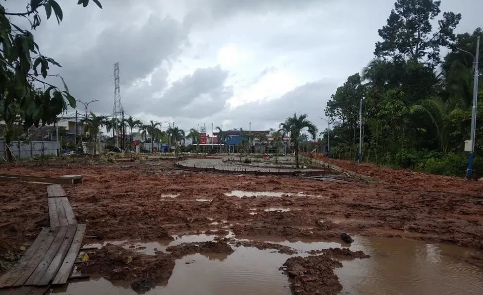 Proyek RTH Tak Kunjung Selesai, CV Maju Jaya N Diberi Sanksi