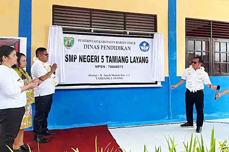 SMPN 5 Tamiang Layang Diharapkan Kurangi Beban Masyarakat