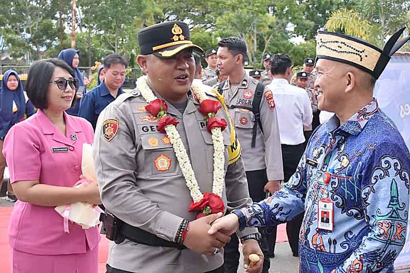 Sekda Hadiri Pisah Sambut Polres Kapuas