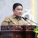 Wagub Kalteng, H. Edy Pratowo saat menyampaikan pidato