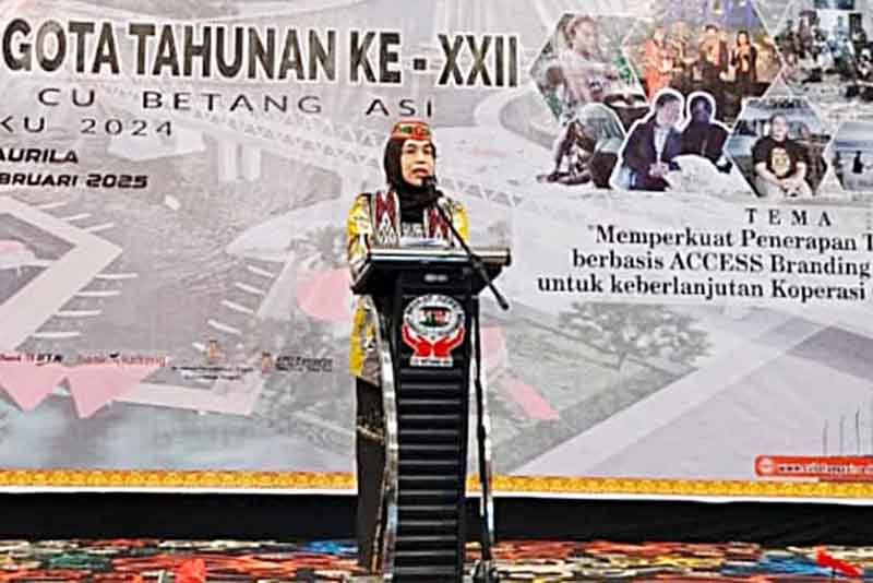 Kadiskop UKM Hadiri RAT Koperasi Simpan Pinjam CU Betang Asi
