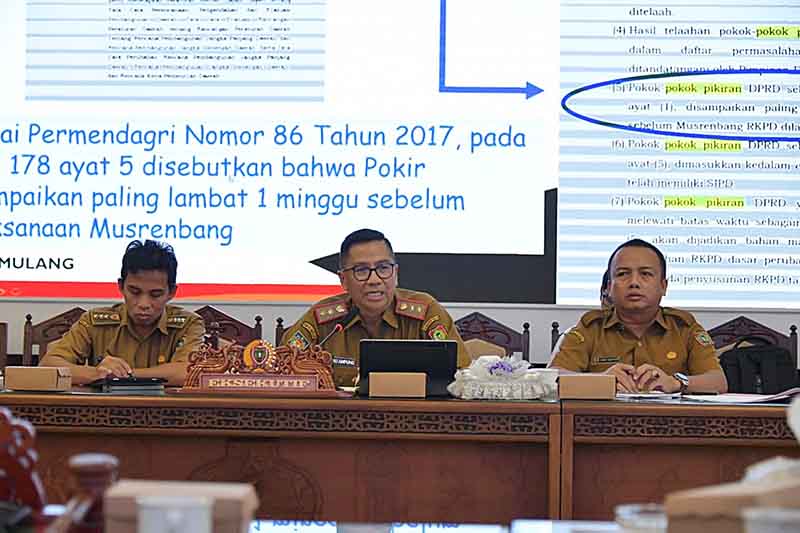 Pastikan Pokir Dewan Diproses Sistematis