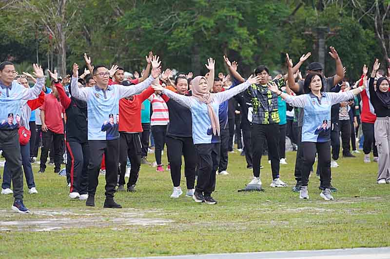 Senam Jalin Kebersamaan Pegawai Capai Pembangunan Daerah