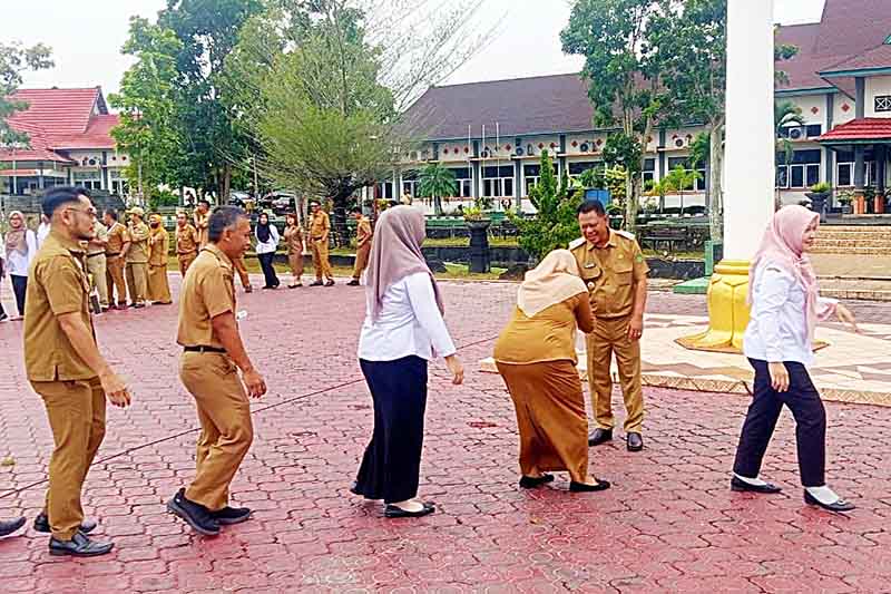 Wakil Bupati Sukamara Pimpin Apel Gabungan ASN Perdana