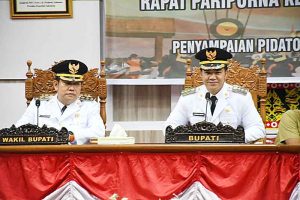 Bupati dan Wakil Bupati Pulpis Sampaikan Pidato Paripurna Dewan
