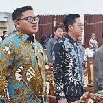 Anggota DPRD Seruyan Aliansyah ( paling kiri ) saat mengikuti rapat Paripurna.