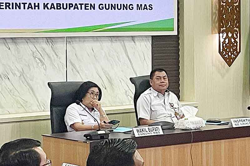 Gelar Rapat Virtual dengan KPK, 8 Area di Gumas Berpotensi Korup