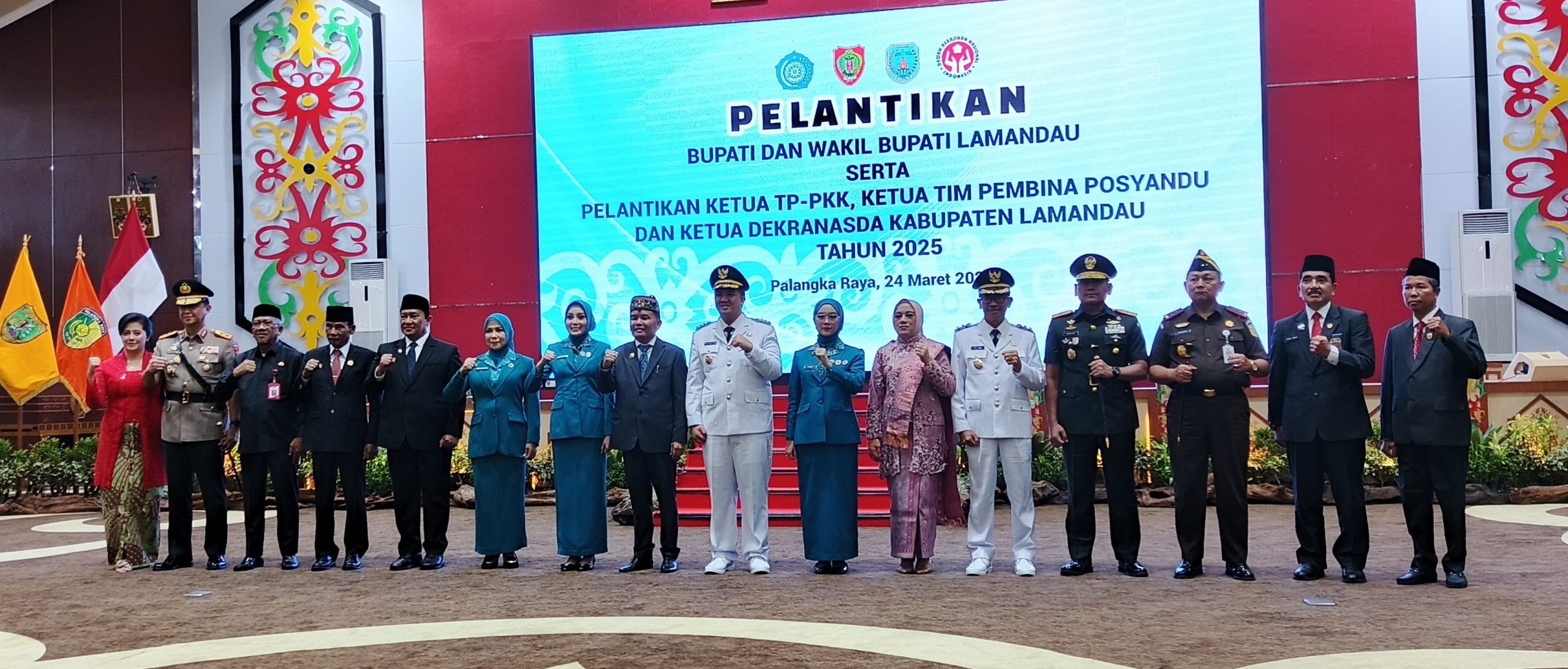 Gubernur Lantik Bupati dan Wakil Bupati Lamandau