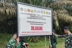 Lahan Sawit PT Agro Bukit Disita Negara