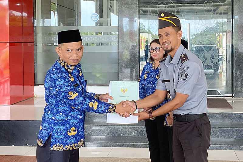 Lapas Kasongan Terima Sertifikat Hak Pakai Tanah
