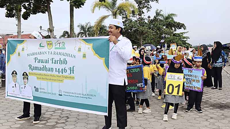 Pawai Tarhib Sambut Ramadan dengan Semangat Kebersamaan