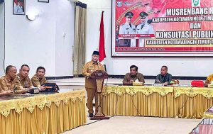Pemkab Kotim Gelar Musrenbang Rancangan RKPD dan Konsultasi Publik RPJMD
