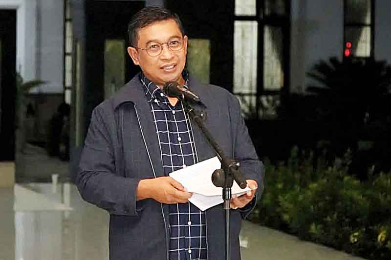 Pj Bupati Lamandau saat sambutan