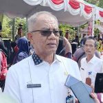 Pj Sekda Kotim, Sanggul Lumban Gaol saat diwawancarai awak media