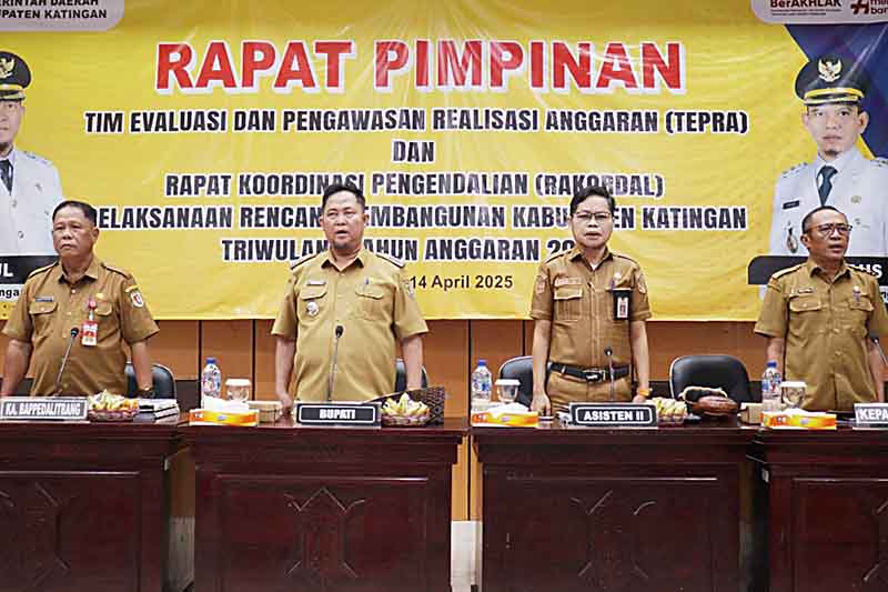 Bupati Buka Rapim Tepra dan Rakordal Triwulan I Tahun 2025