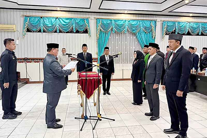 Bupati Lantik 3 Pejabat RSUD dr. Murjani Sampit