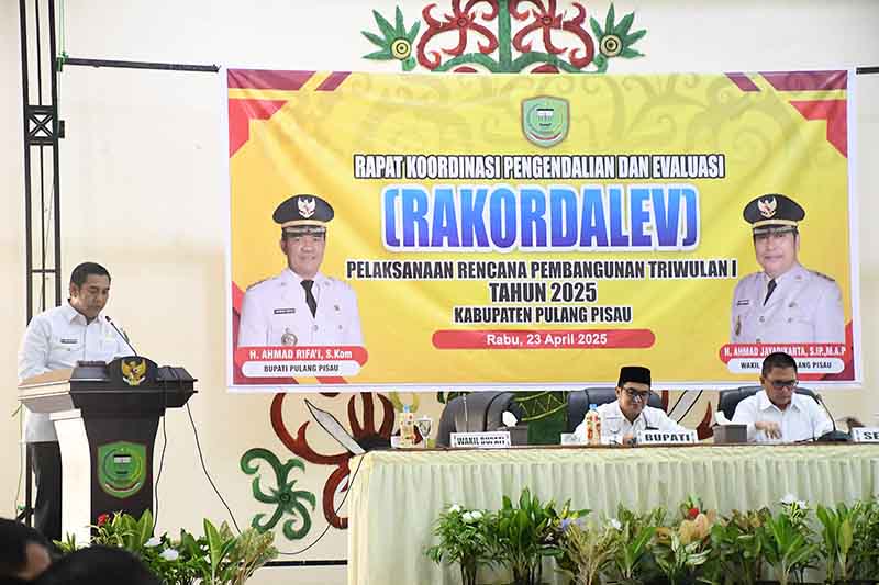 Bupati dan Wabup Pimpin Rakordalev Triwulan I TA 2025