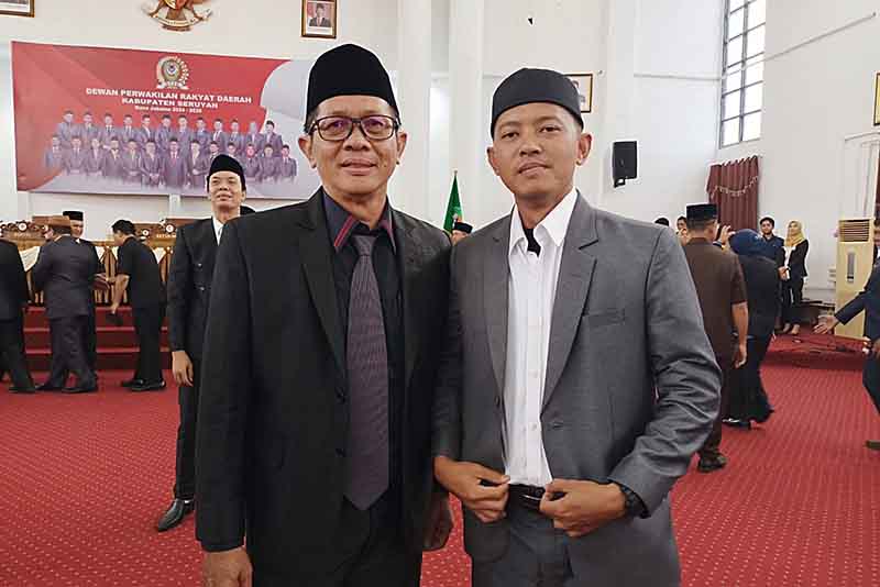 Anggota DPRD Seruyan Deni Ramadhan bersama kolega.