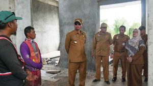 Pembangunan Gedung Puskesmas Jelai Ngaret, Bupati Naik Pitam