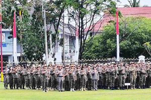 Satpol PP Sukseskan Apel Besar dan Halalbihalal 1 Syawal 1446 H