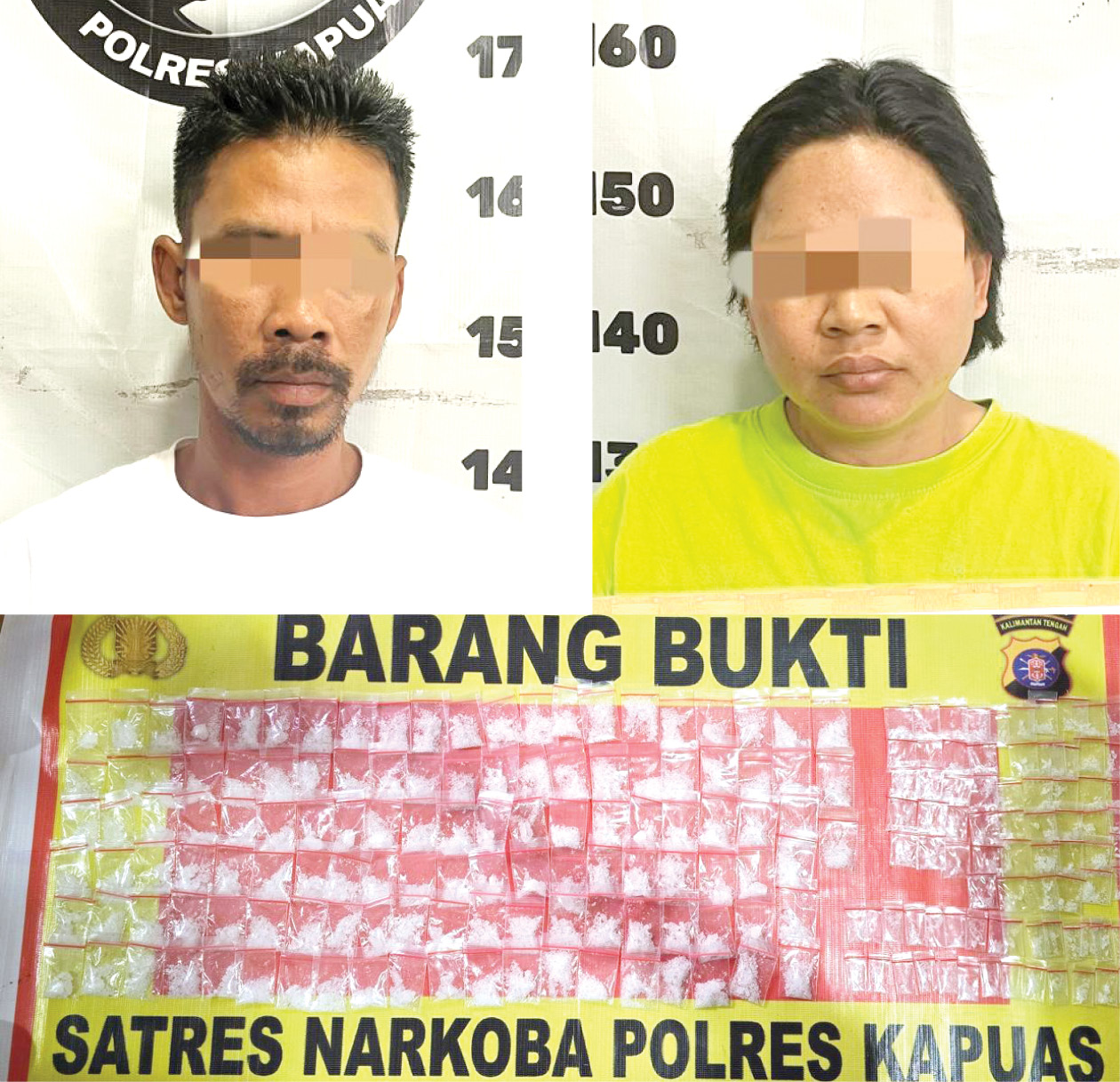 Simpan Ratusan Bungkus Sabu, Pria dan Wanita Diamankan