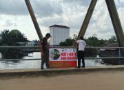 BKSDA Sampit Pasang Papan Peringatan Awas Buaya
