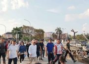 Bangun Kedekatan Melalui Joging Sore Bersama Insan Pers