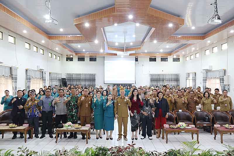 Bupati Upaya Satukan persepsi dan Lagkah Kerja TP PKK