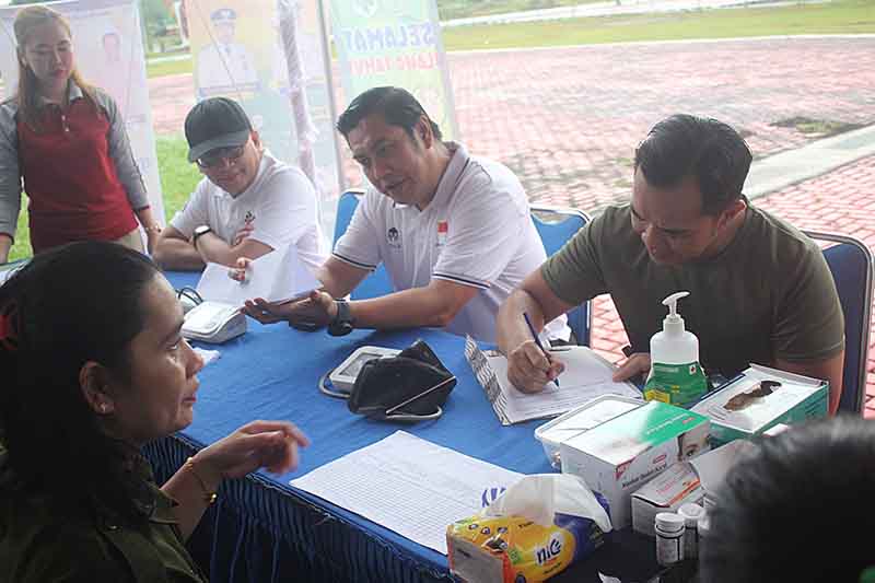 Bupati dan Wabup Pulpis Periksa Kesehatan